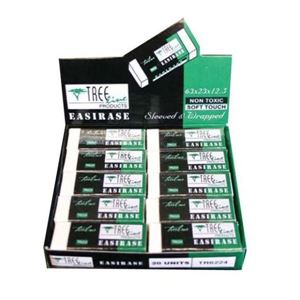 Picture of PVC Eraser 30 x 20 x 10mm Unsleeved