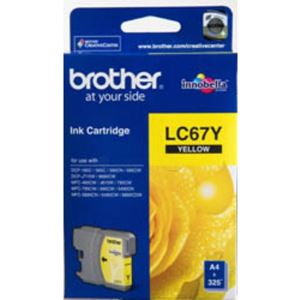Picture of Brother LC-67 Yellow Ink Cartridge