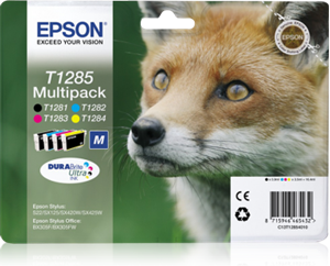 Picture of Epson T1285 Black, Cyan, Magenta, Yellow Ink Cartridges (Multi-Pack)