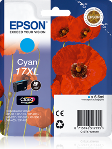 Picture of Epson 17XL Cyan Ink Cartridge