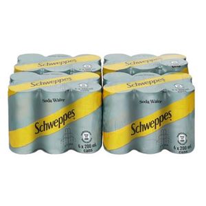 Picture of Schweppes Soda Water 200ml Case